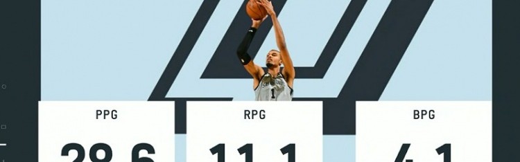 kaiyun-毁天灭地！3月以来文班场均4.1帽领跑全联盟 28.6分第8&amp;11.1板第5